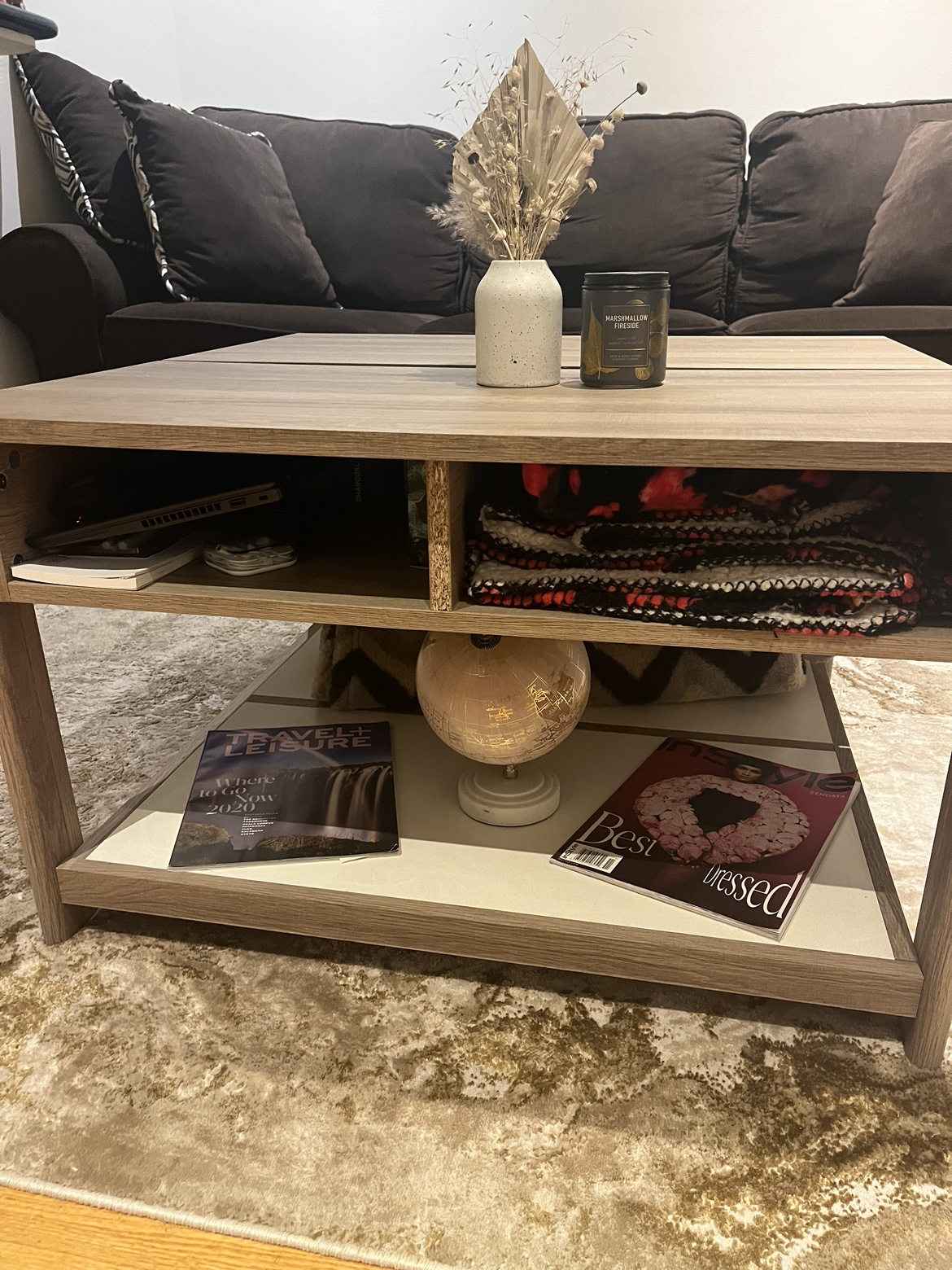 PICKUP TODAY: Light brown lift-top table - photo 2