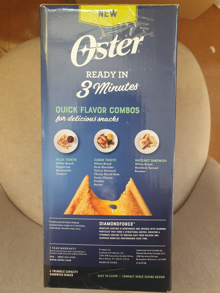 New Oster Sandwich Maker (unopened) - photo 2