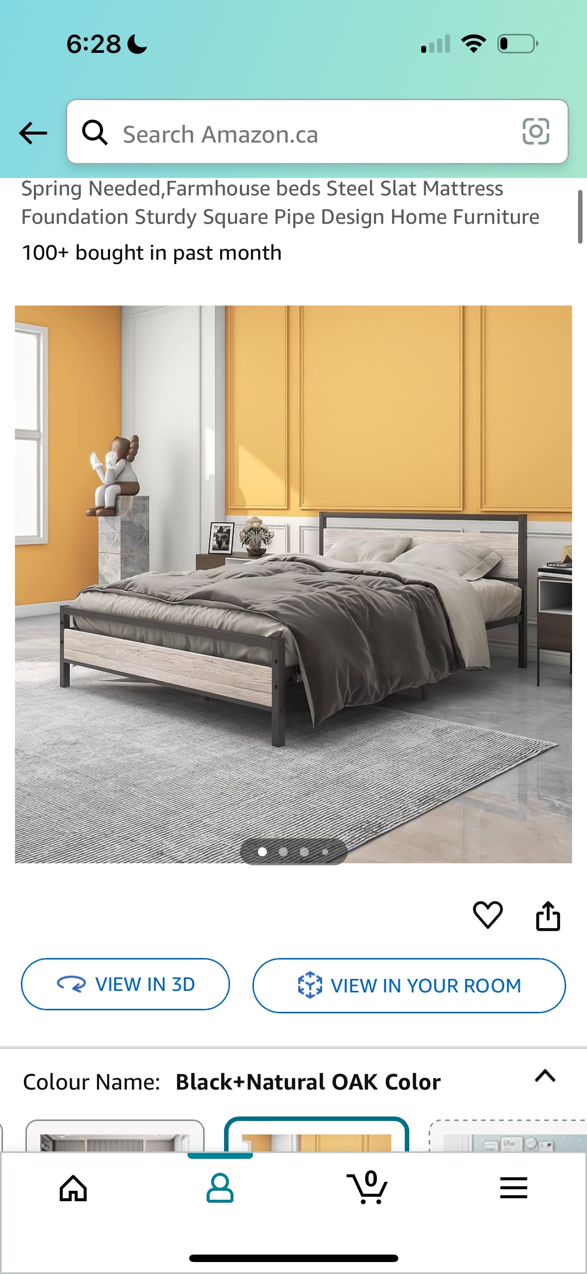 Full size bed frame - photo 4