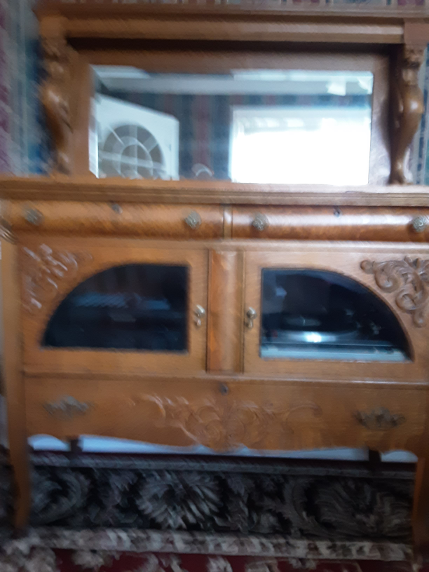 Antique Oak Server
