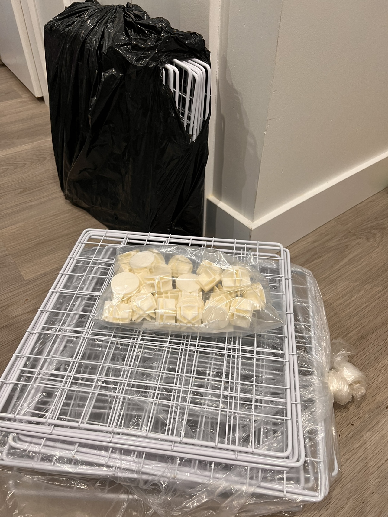 Wire Grid Cube Diy Organizer- White