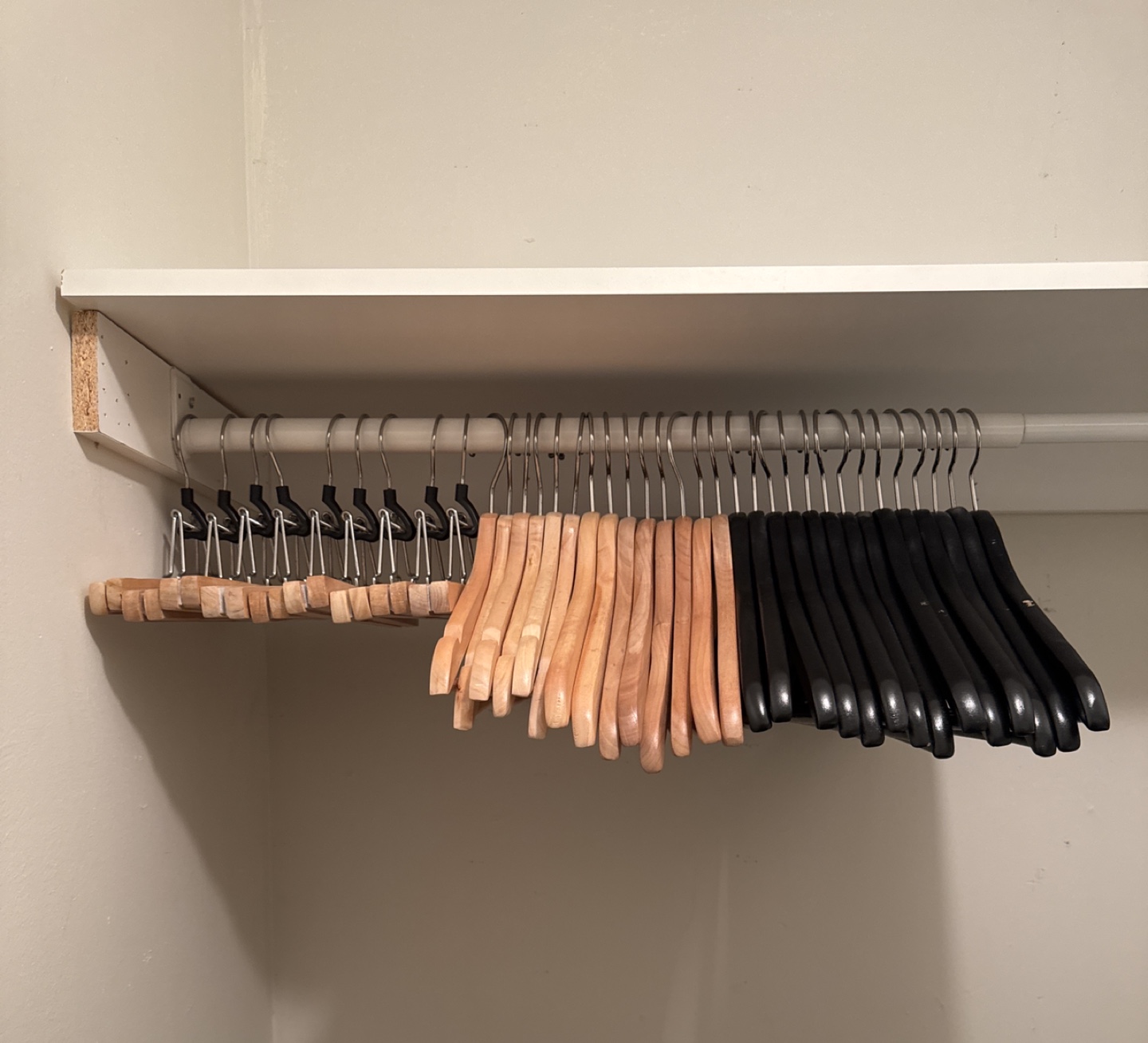 Wooden & Black ikea Hangers thumbnail