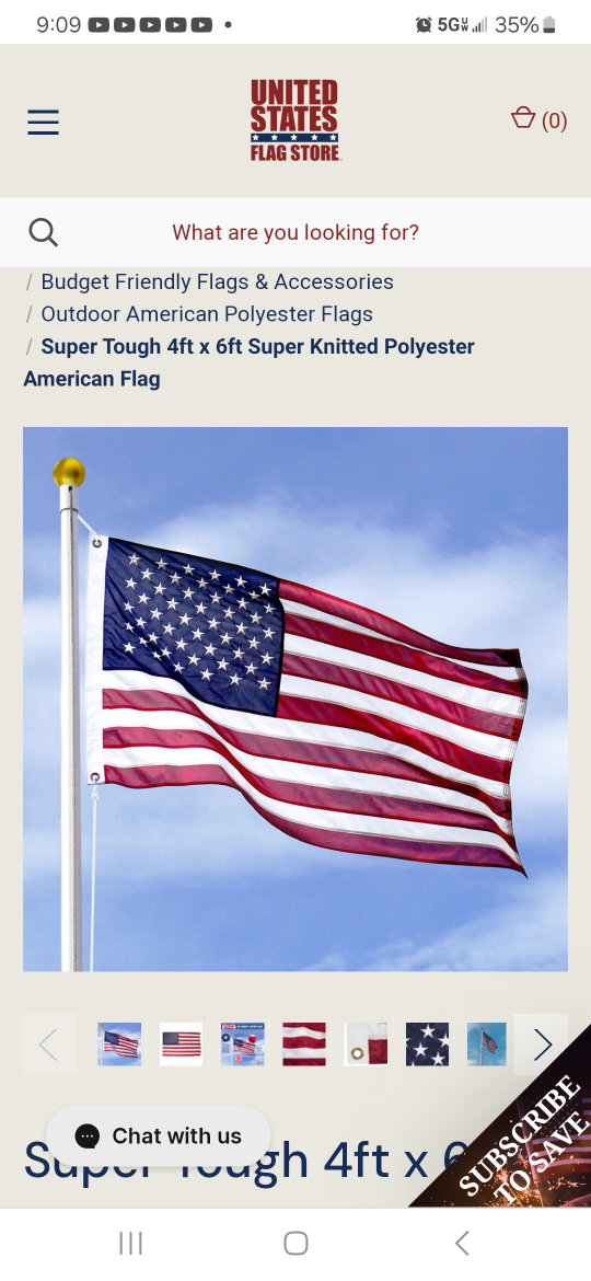 Large 5x7 American Flag