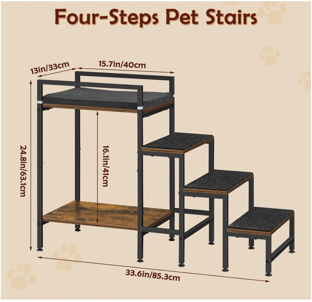 Pet window perch with stairs - photo 5