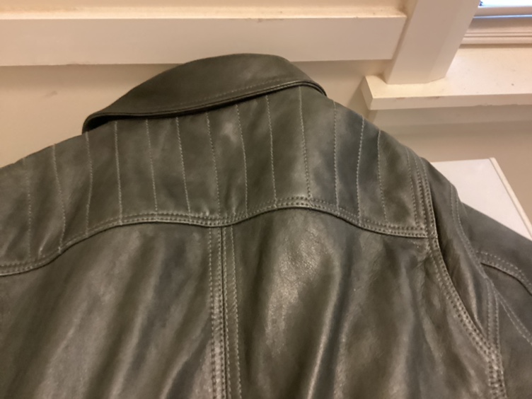 Olive Coloured Faux Leather Jacket! - photo 3
