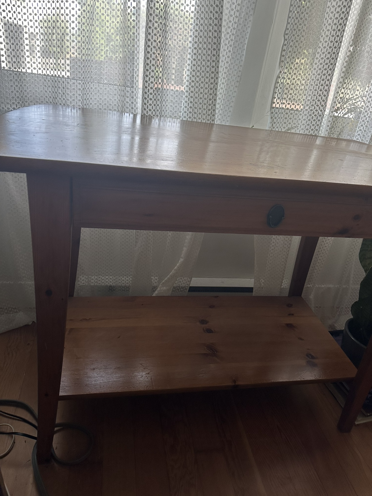 Wood table (TV console or desk) - photo 5