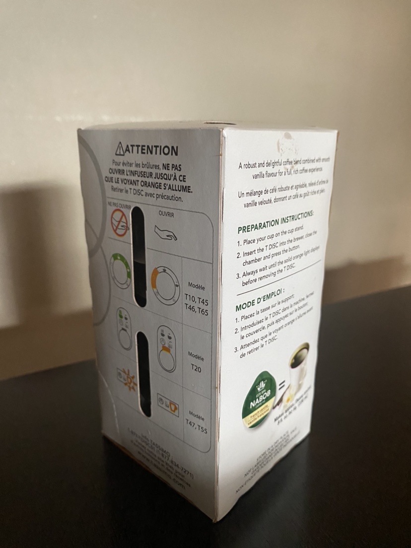 Tassimo French Vanilla coffee image indicator(3)