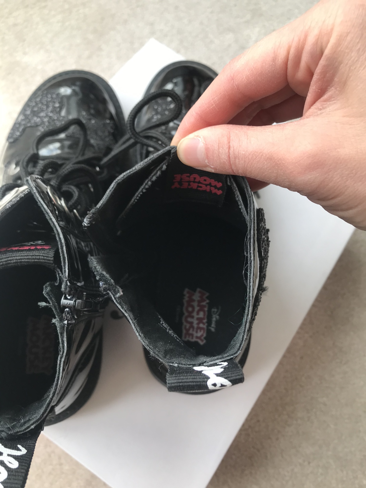 Zara x Mickey patent boot, sz 37 ⚽️ image indicator(8)