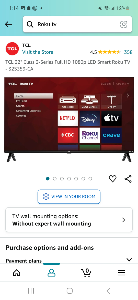 32" Smart TV, TCL with Roku system - Barely Used! - photo 3