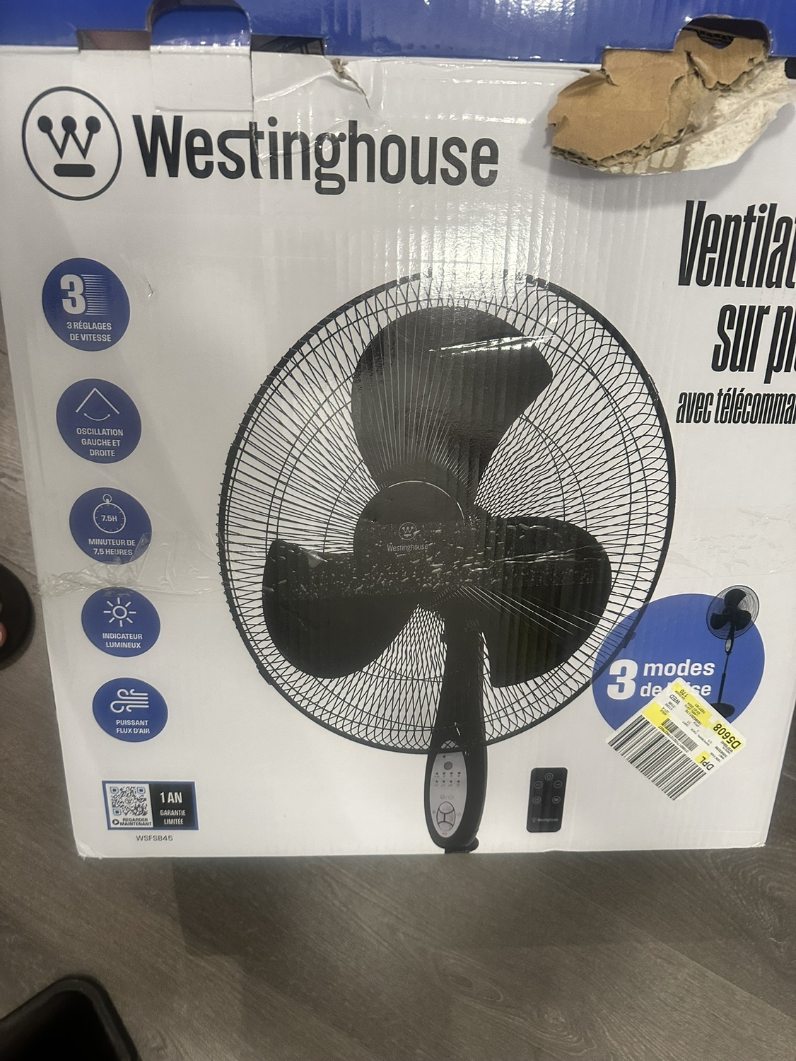Standing fan
