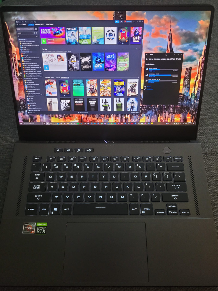ROG Zephyrus G15: RTX 3060, 1440p 165hz, AMD Ryzen 9, 3TB SSD thumbnail