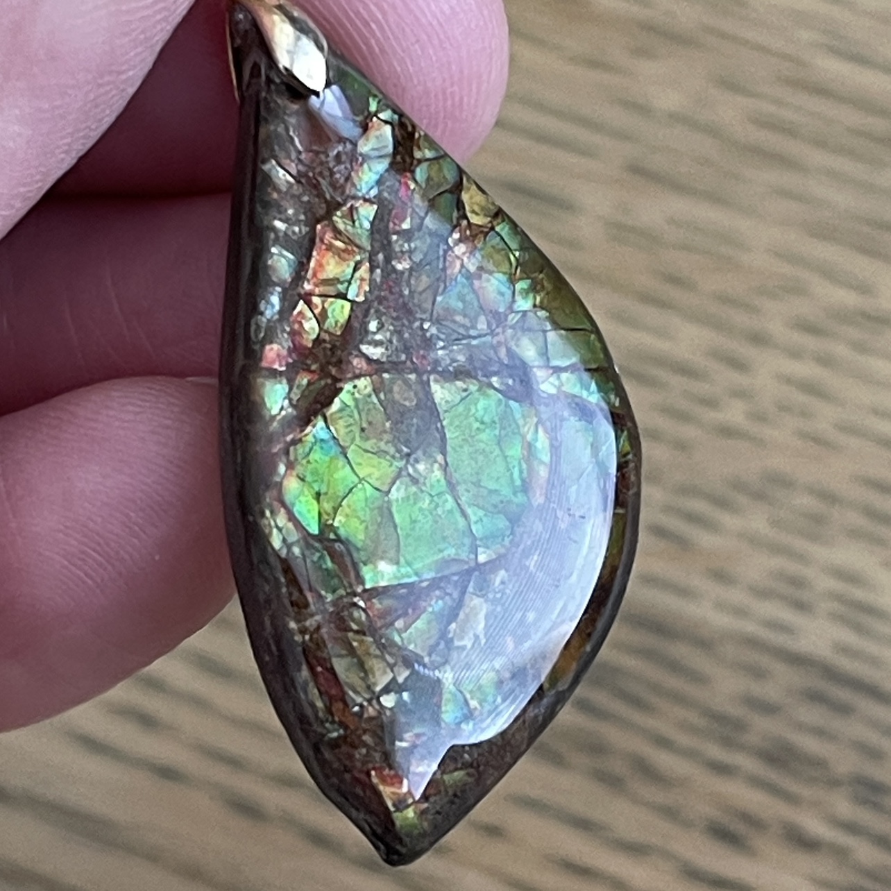 Ammolite pendant from Alberta thumbnail