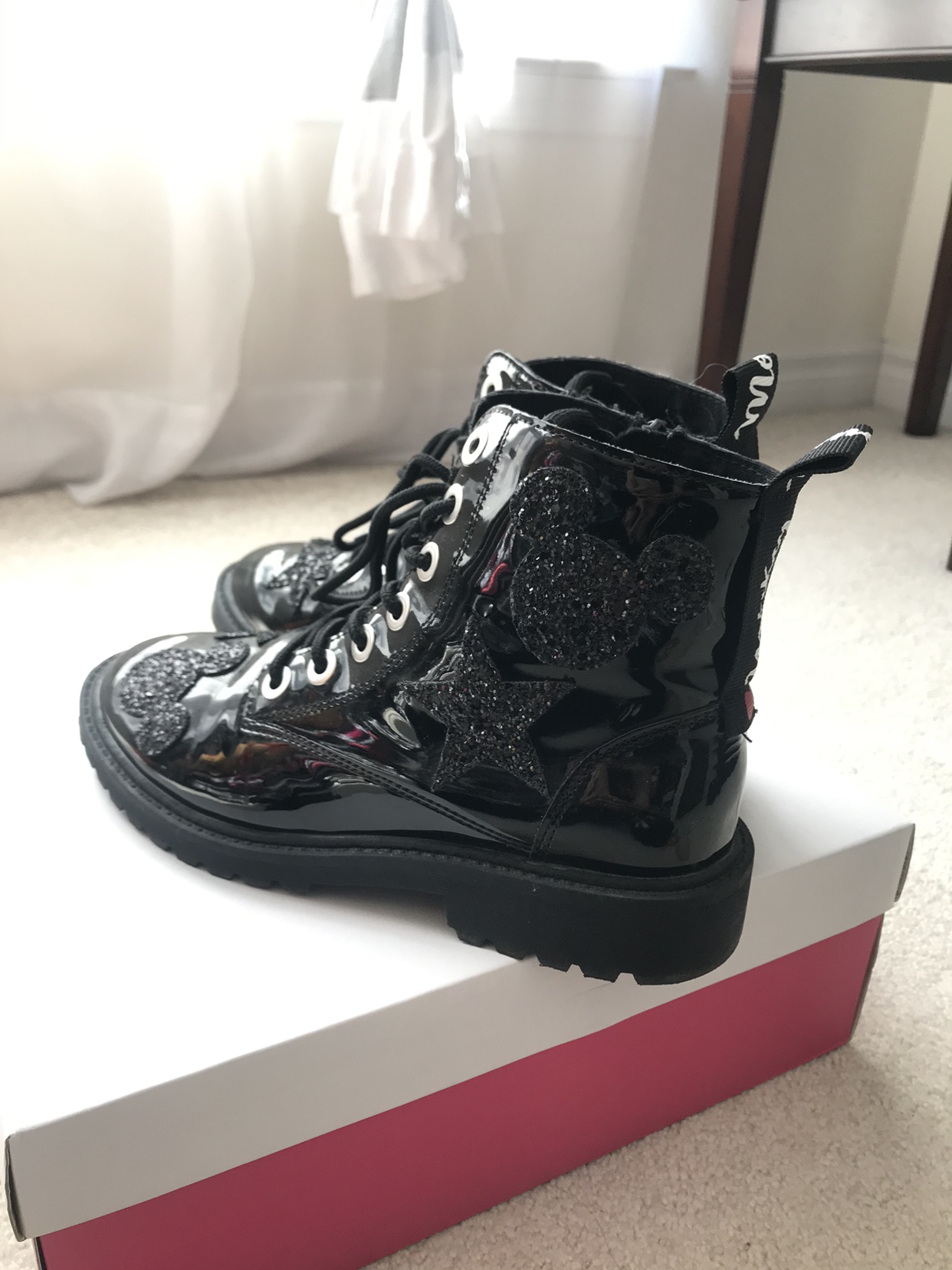 Zara x Mickey patent boot, sz 37 ⚽️ image indicator(3)