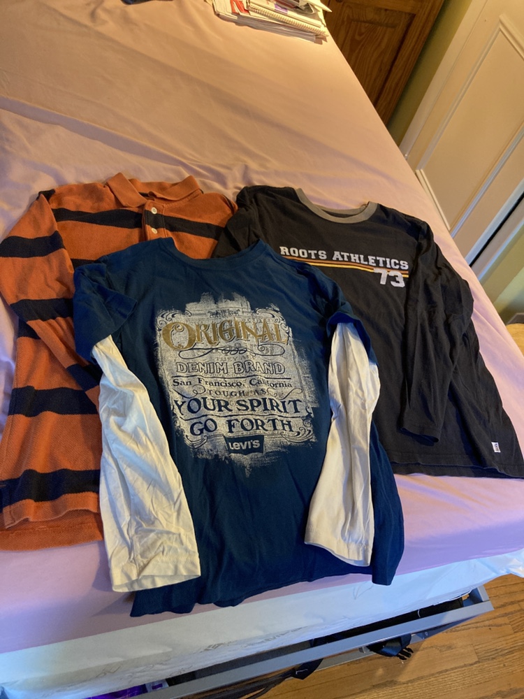 3 long sleeved shirts All for $8 thumbnail