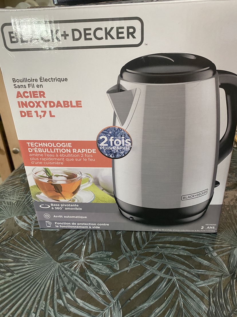 Black and decker electrical kettle
