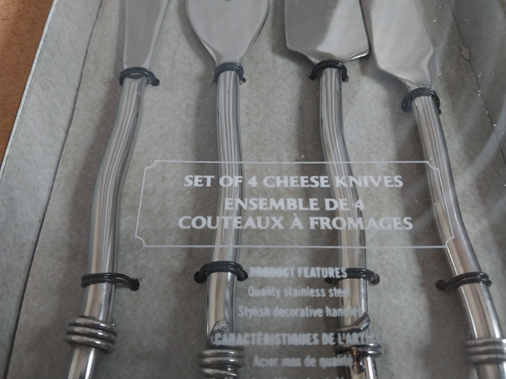 Giftable! 4 pc Quality Cheese Knives Set available. Firm price. image indicator(2)