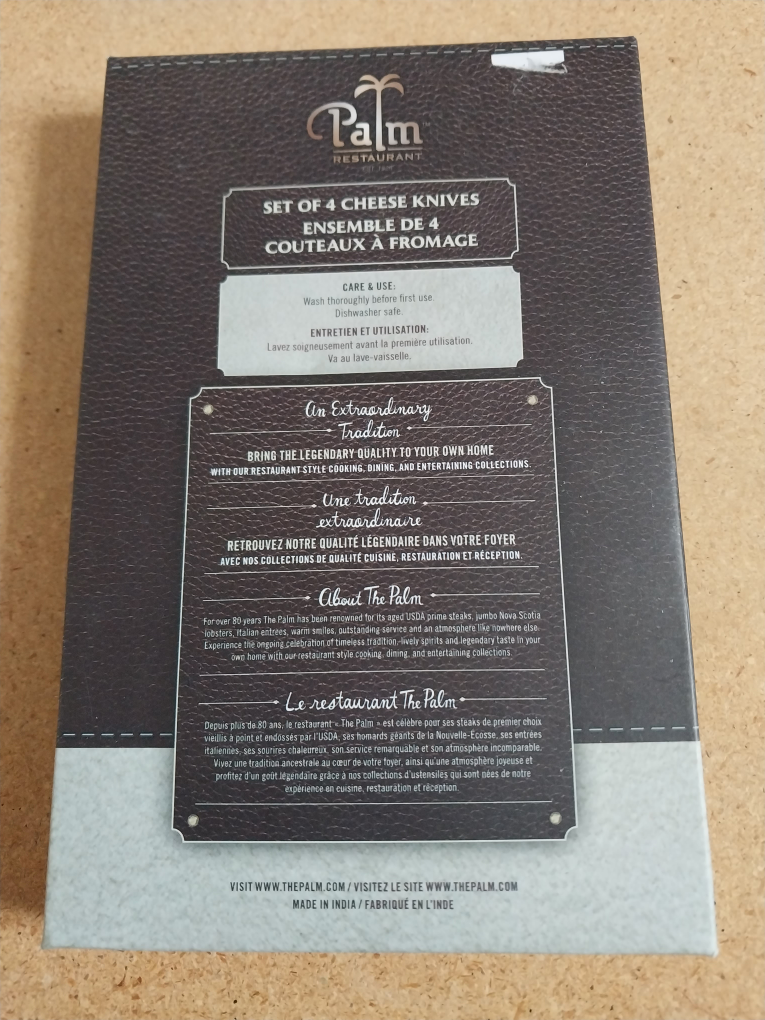 Giftable! 4 pc Quality Cheese Knives Set available. Firm price. image indicator(3)