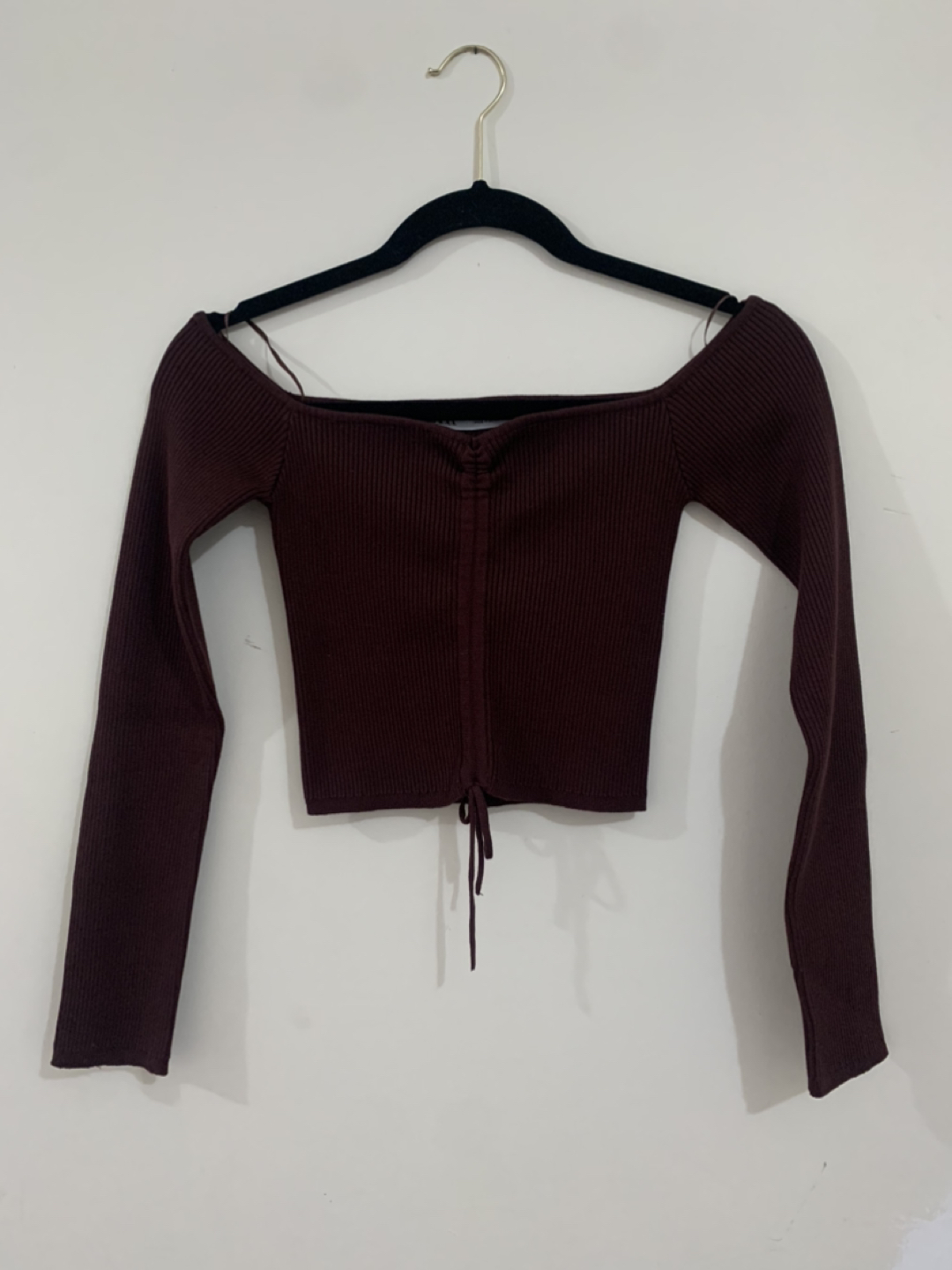 Zara Crop Fitted Top - sz M ⚽️