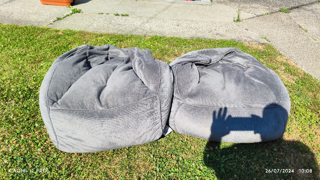 Two Bean Bag Chairs