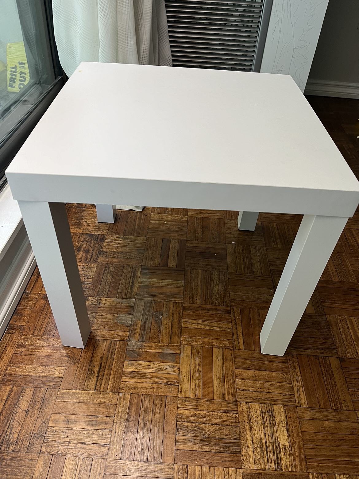 White side table
