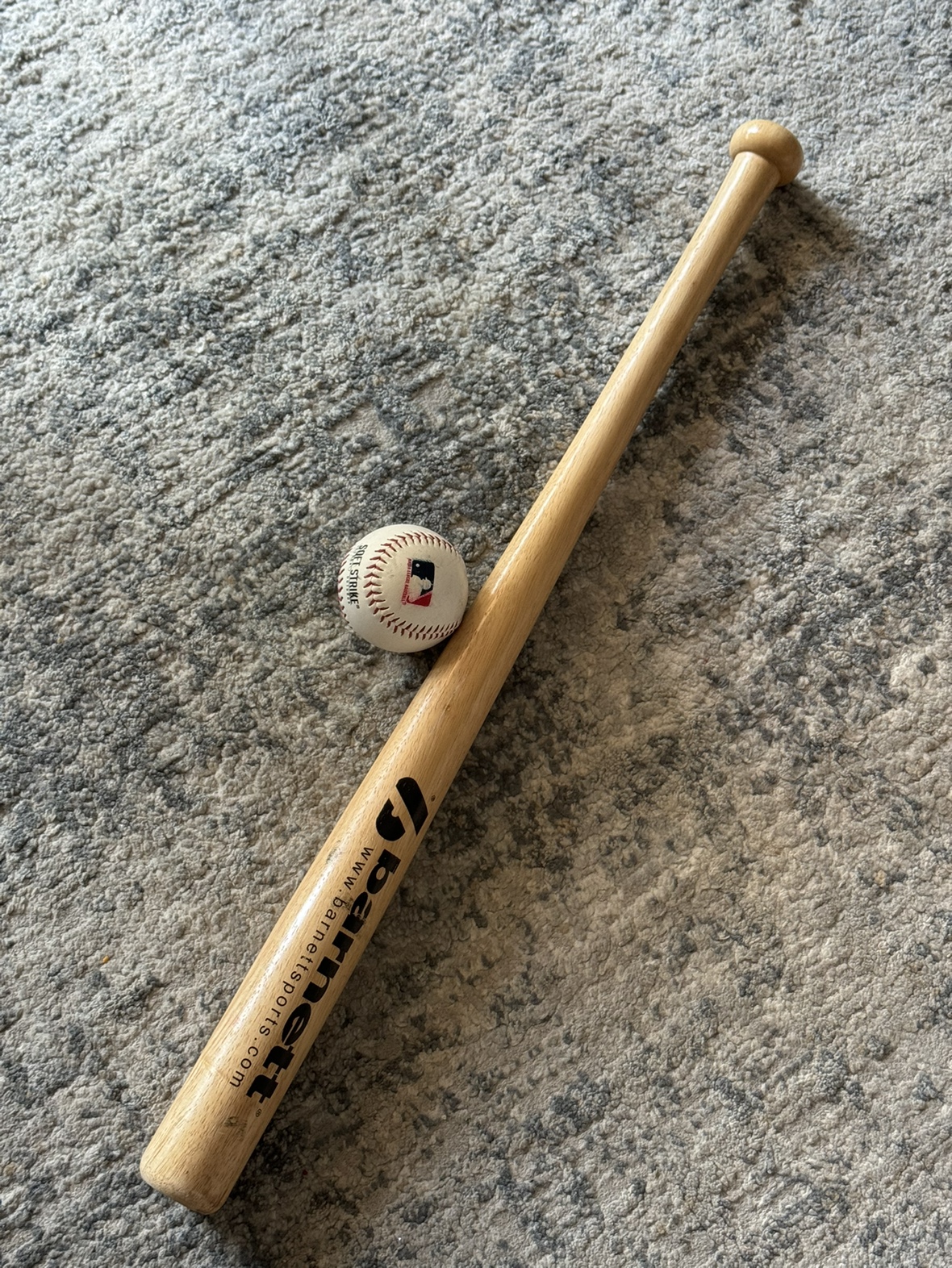 Baseball bat and ball - photo 3