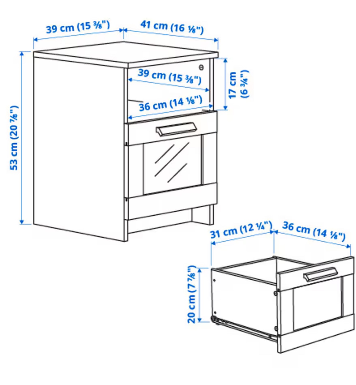 White nightstand - photo 5