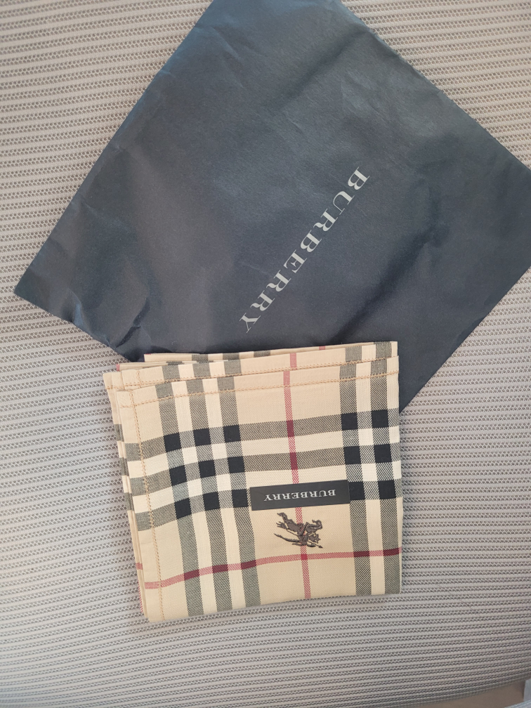 Never Used Tartan Handkerchief in the Style of Burberry thumbnail
