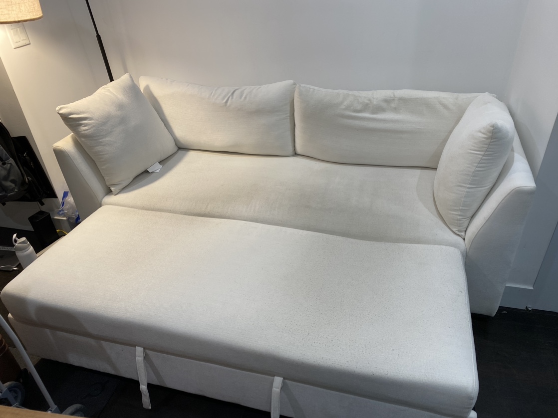 White pullout couch - Costco | $800 OBO - photo 2