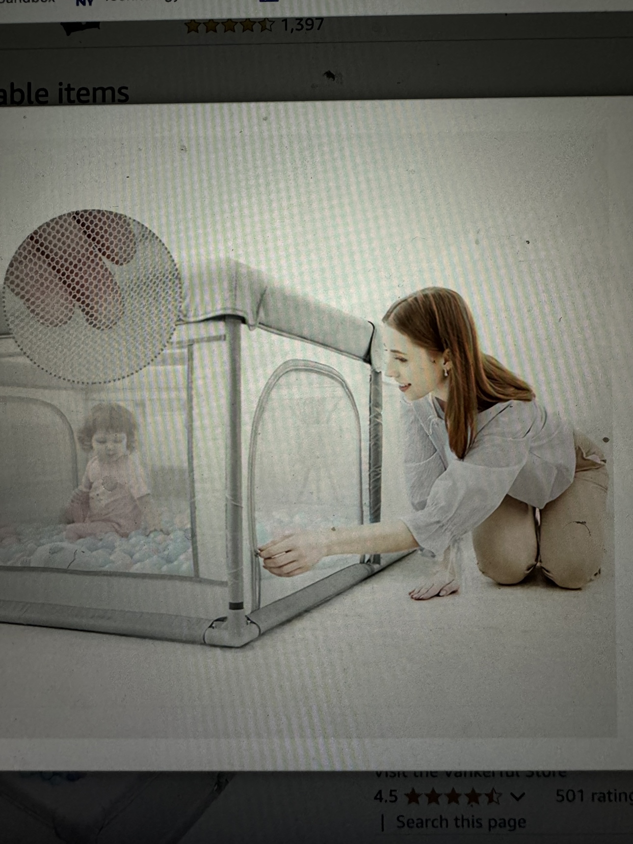 Large baby play pen - photo 4