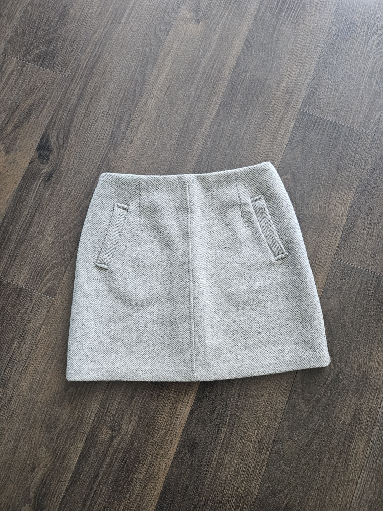 wool mini skirt