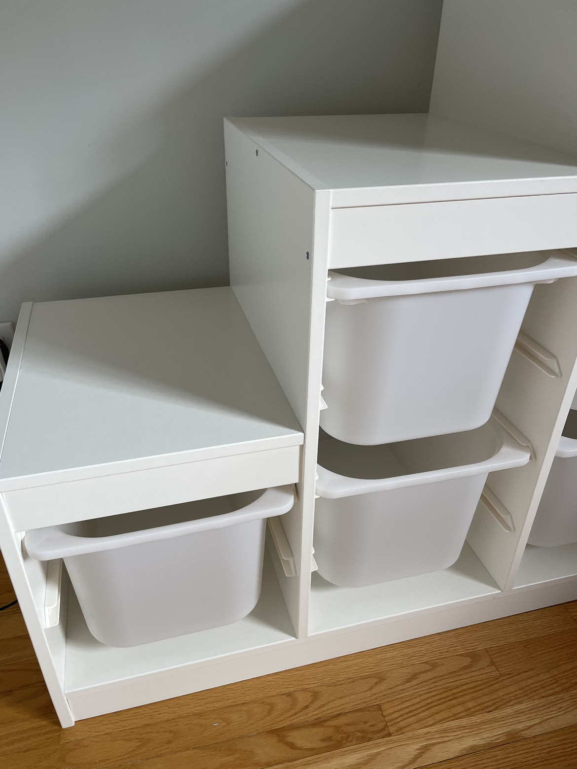 IKEA Trofast Storage combination with 6 boxes, white image indicator(4)