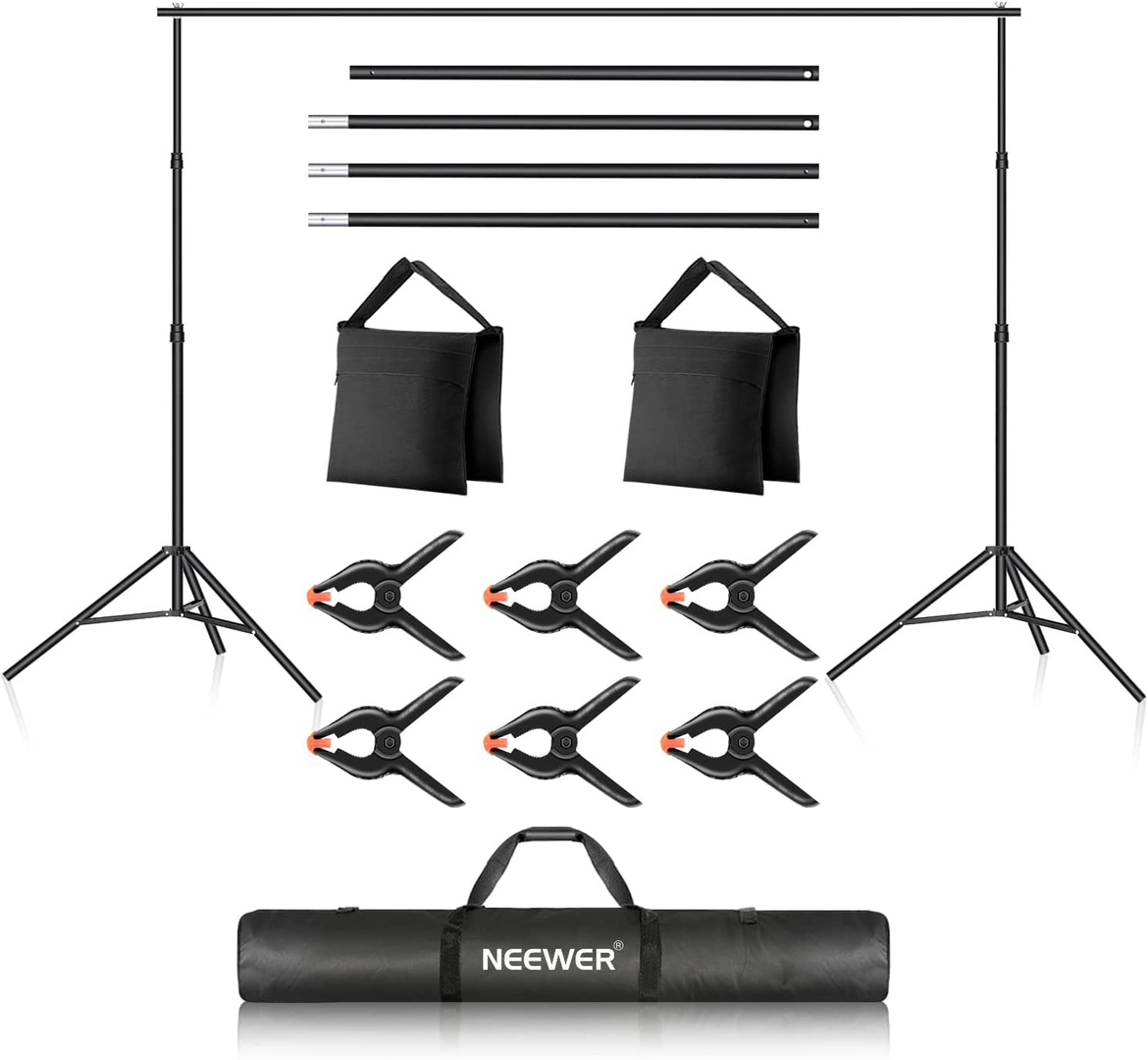 New NEEWER Backdrop Stand 10ft x 7ft, Adjustable Backdrop