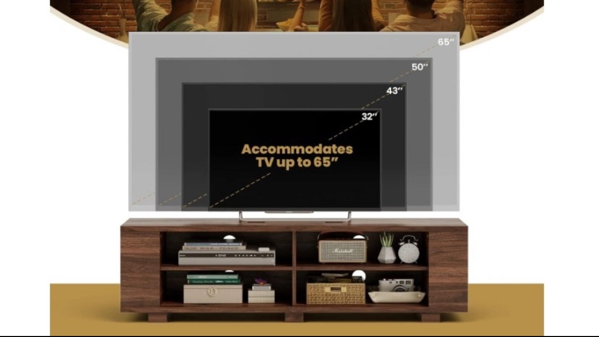 Moving Sale:  Wooden TV Console image indicator(4)