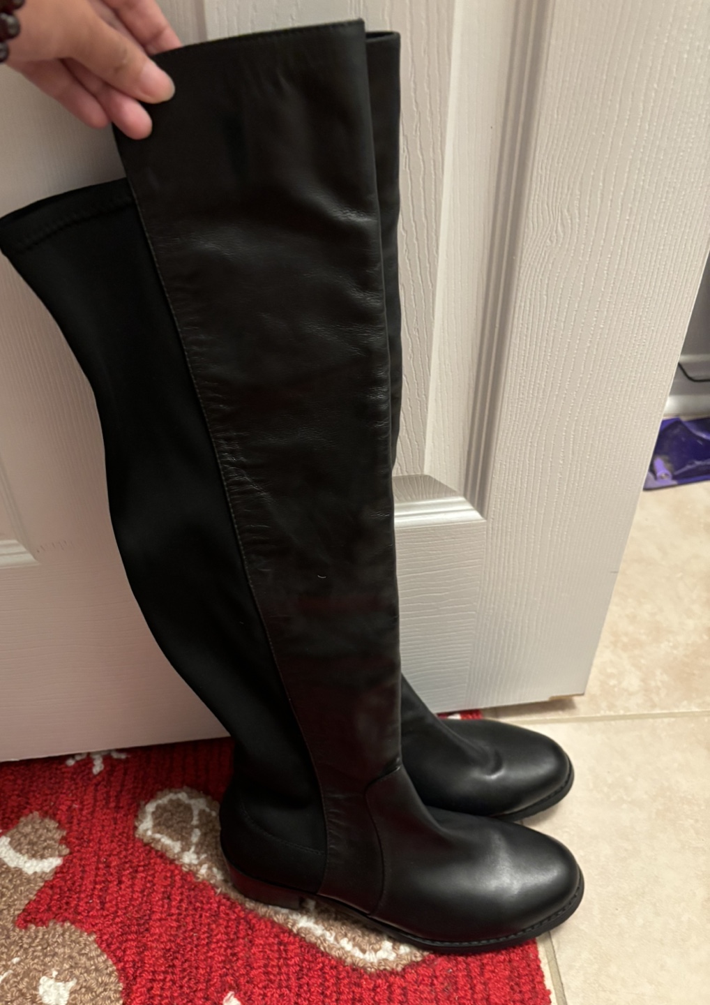 Knee high leather boots image indicator(3)