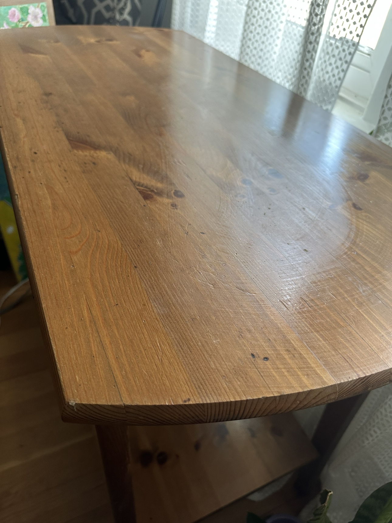 Wood table (TV console or desk) - photo 3