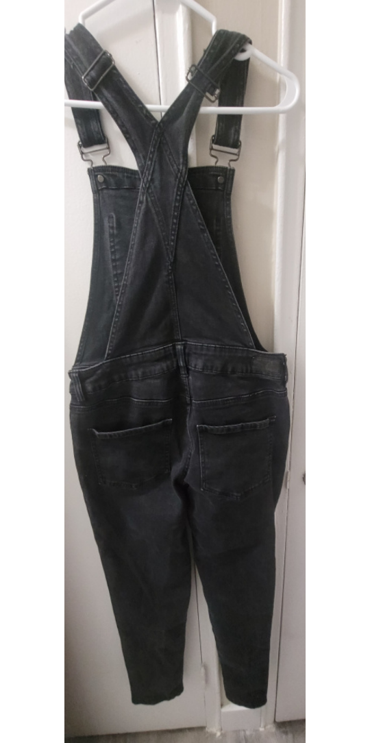 Black Denim Overalls image indicator(2)