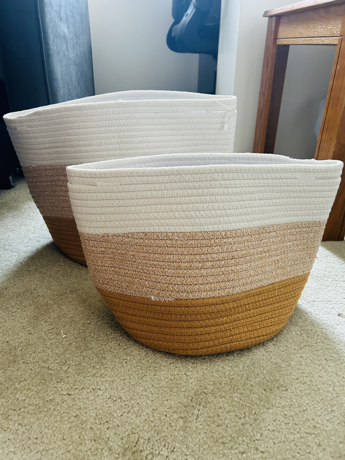 New set of two beautiful buckets/organizers - photo 2