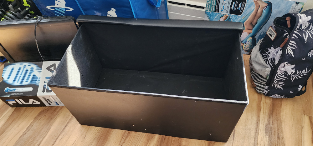 storage foot stool - photo 2