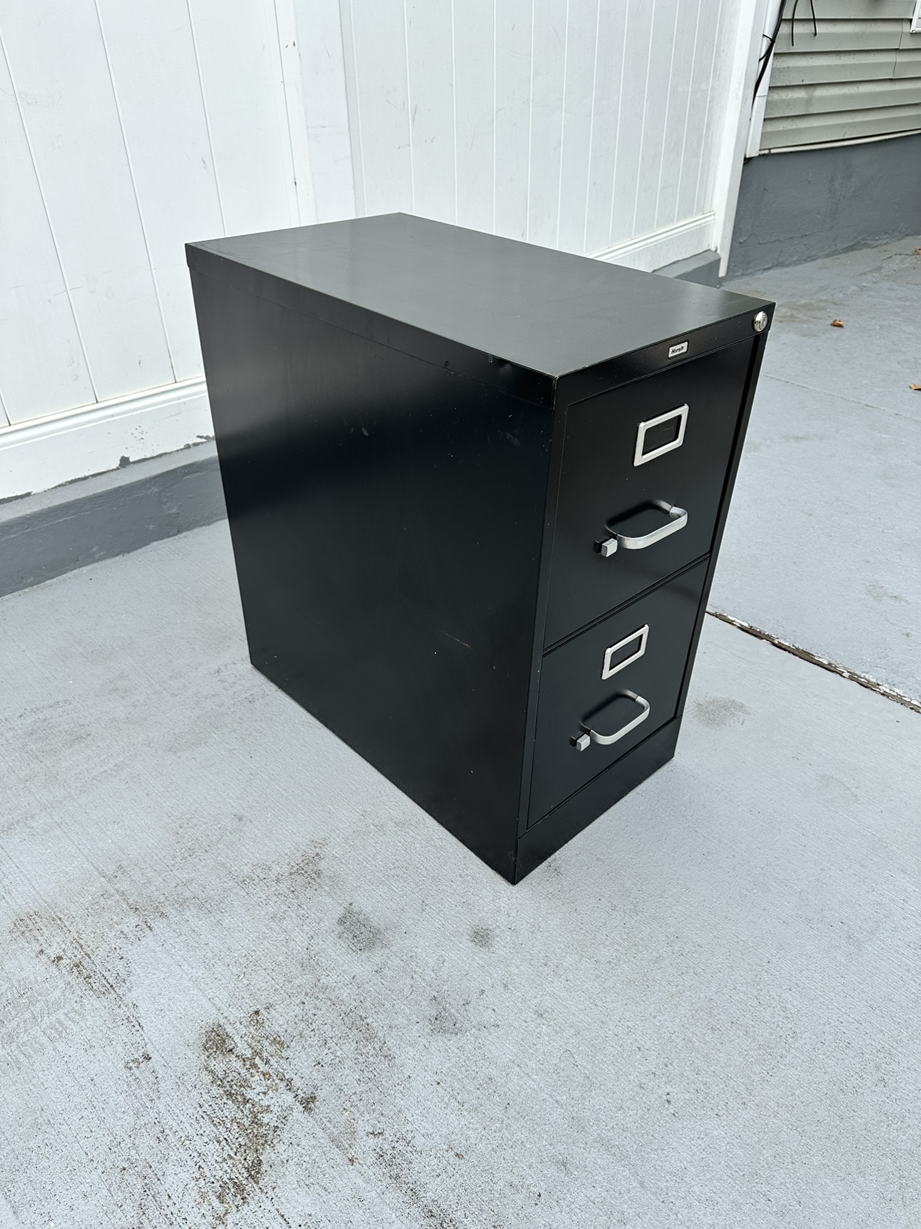 2 draw metal file cabinet - photo 2