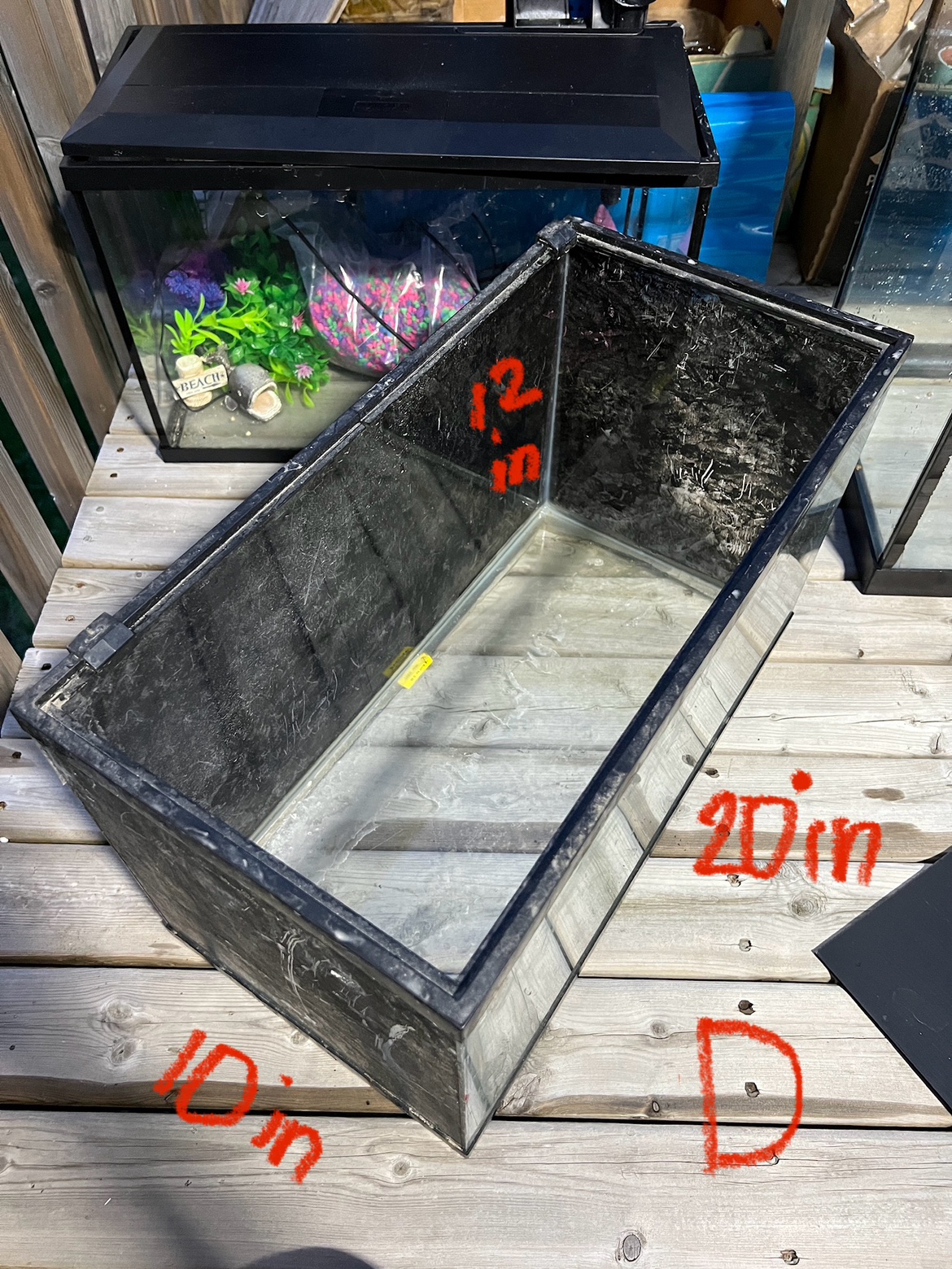 10 gallon terrarium / tank ⚽️