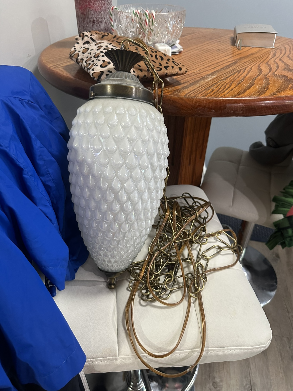 Beautiful  Vintage swag lamp
