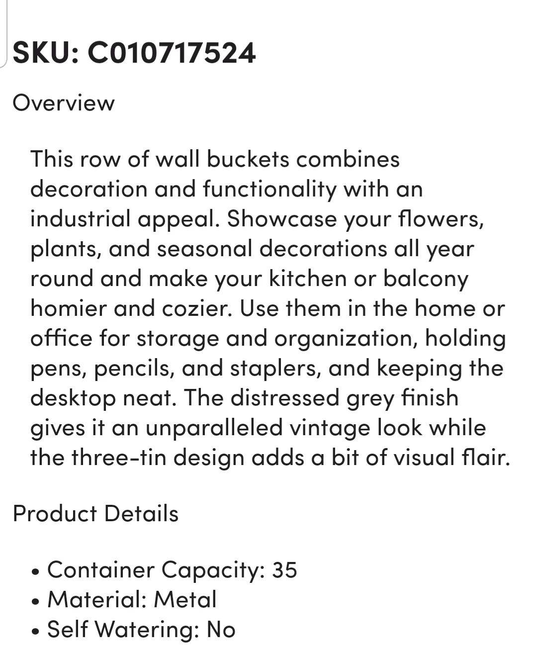 NEW WITH TAG RETAIL $85-Gracie Oaks Antiqued Metal Wall Planter image indicator(8)