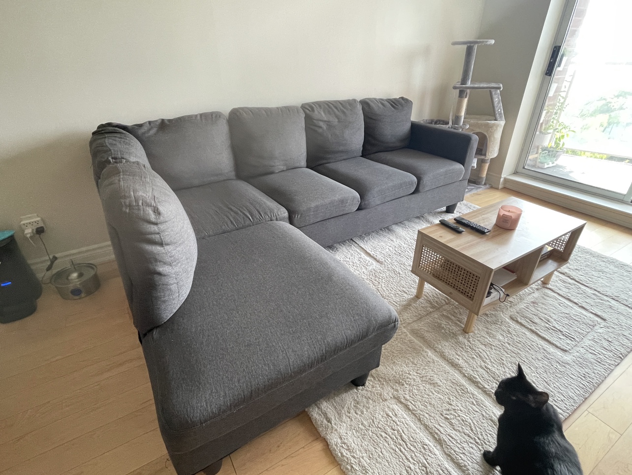 Grey L Shape Couch