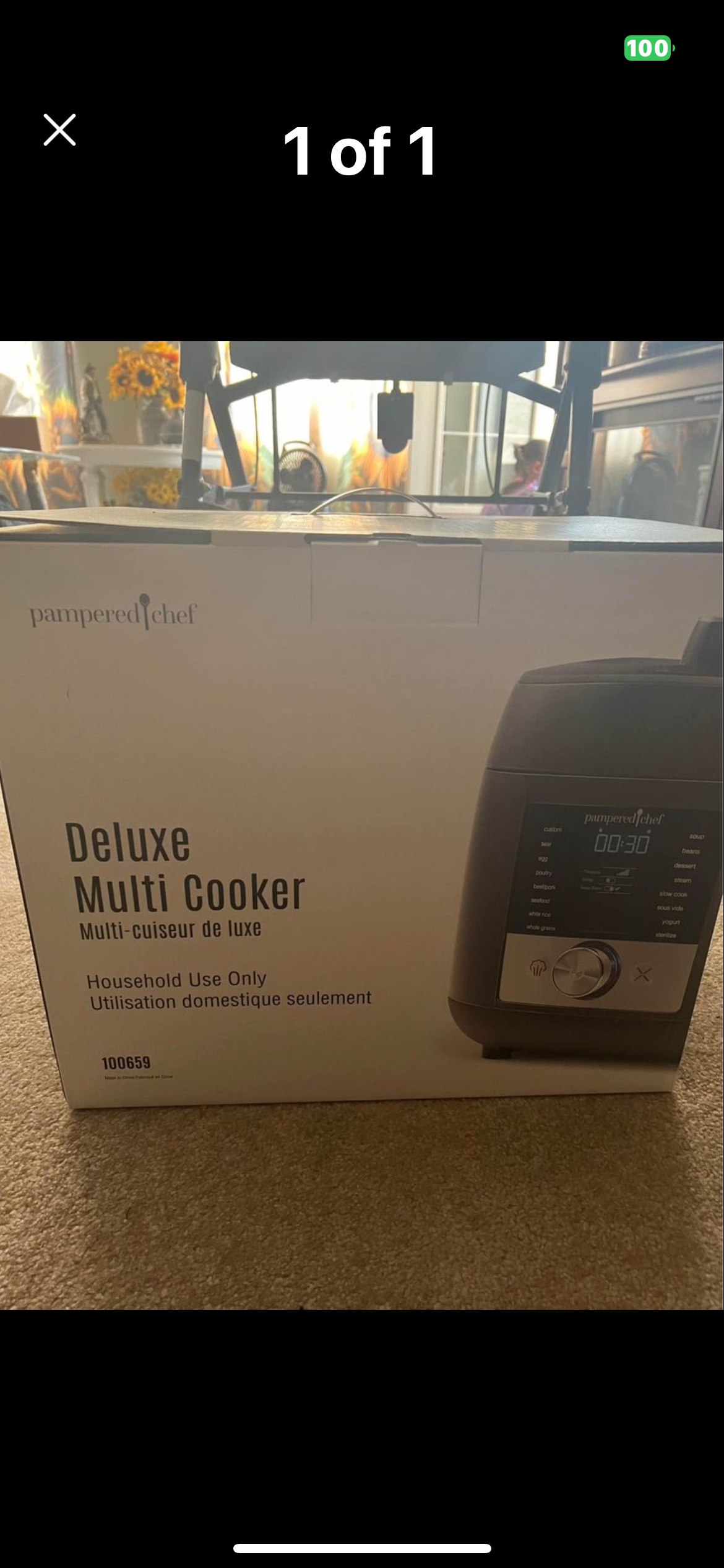 Pamper chef pressure cooker fryer, brand new