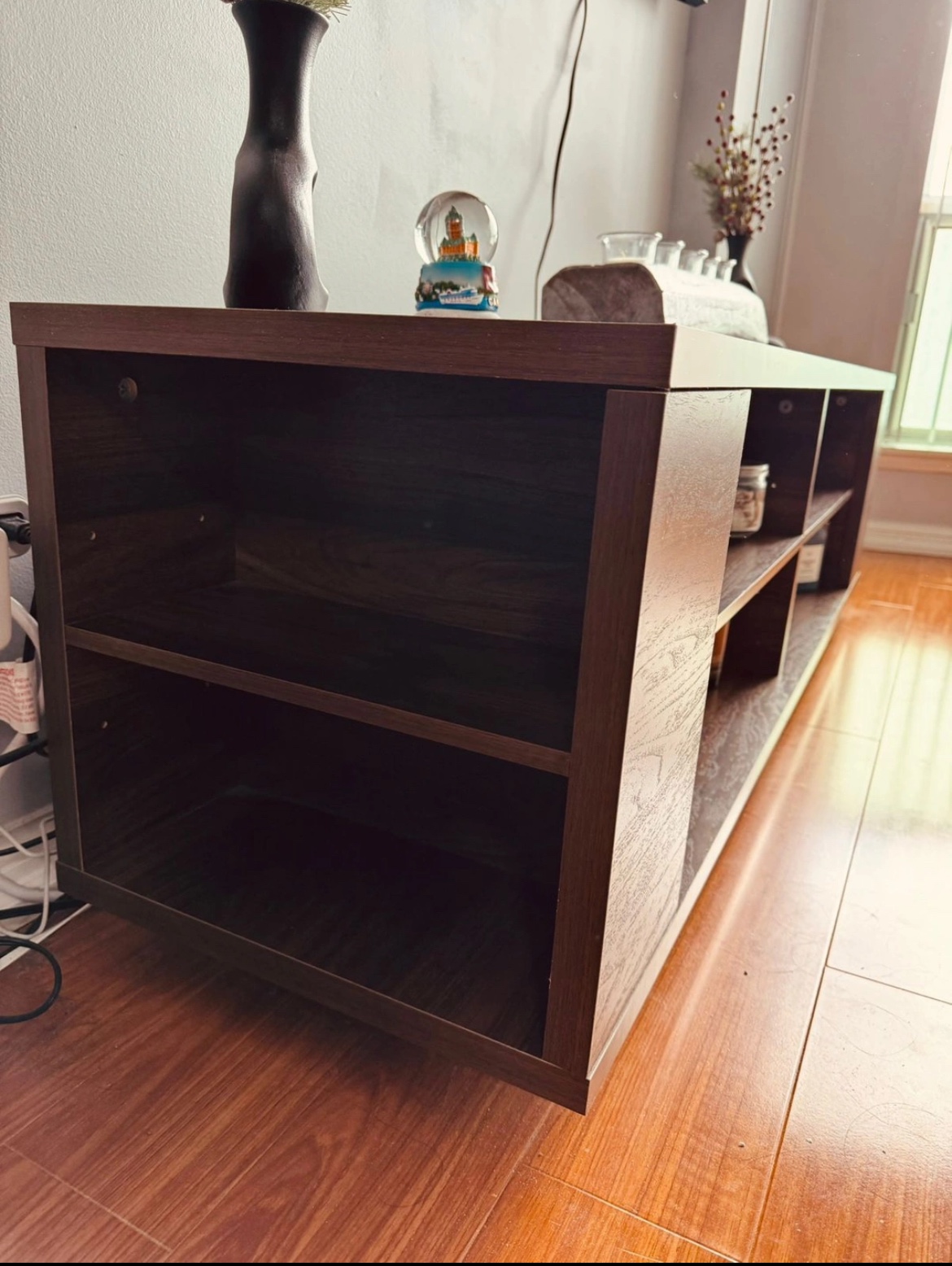 Moving Sale:  Wooden TV Console image indicator(2)