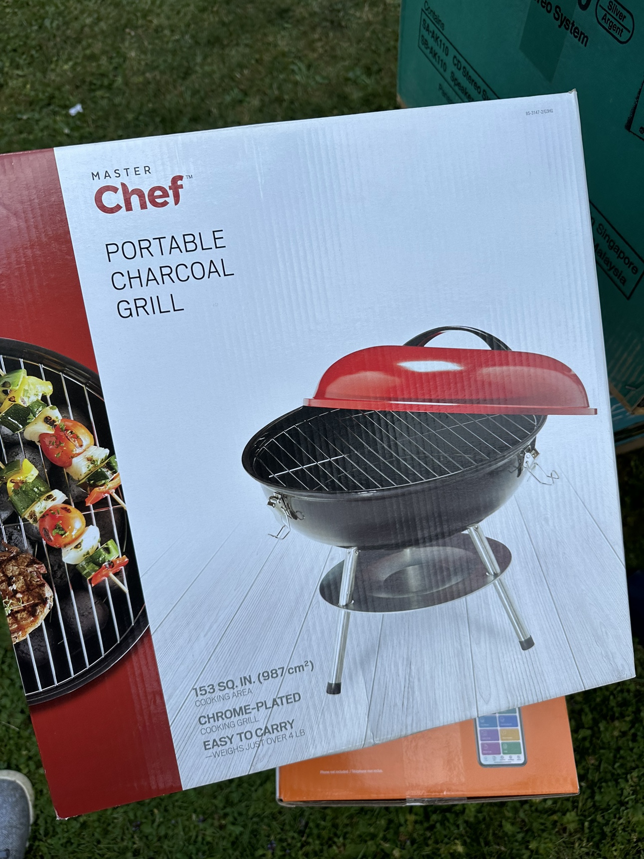 Master Chef Portable Charcoal Grill