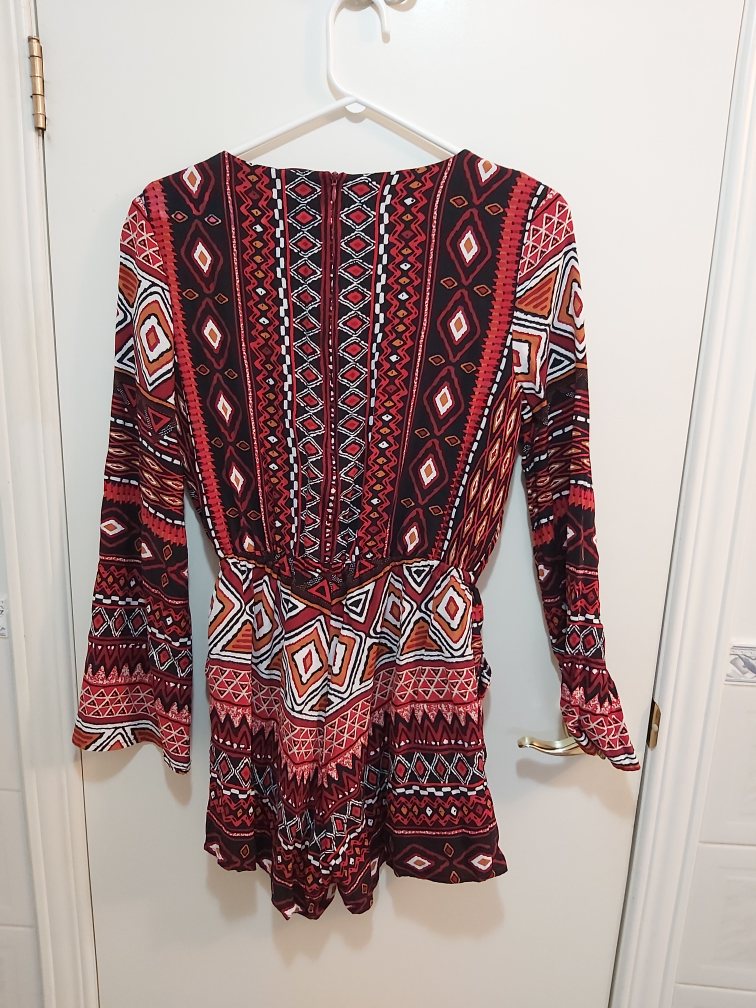 LUNA patterned longsleeve dress, size small (S) image indicator(4)
