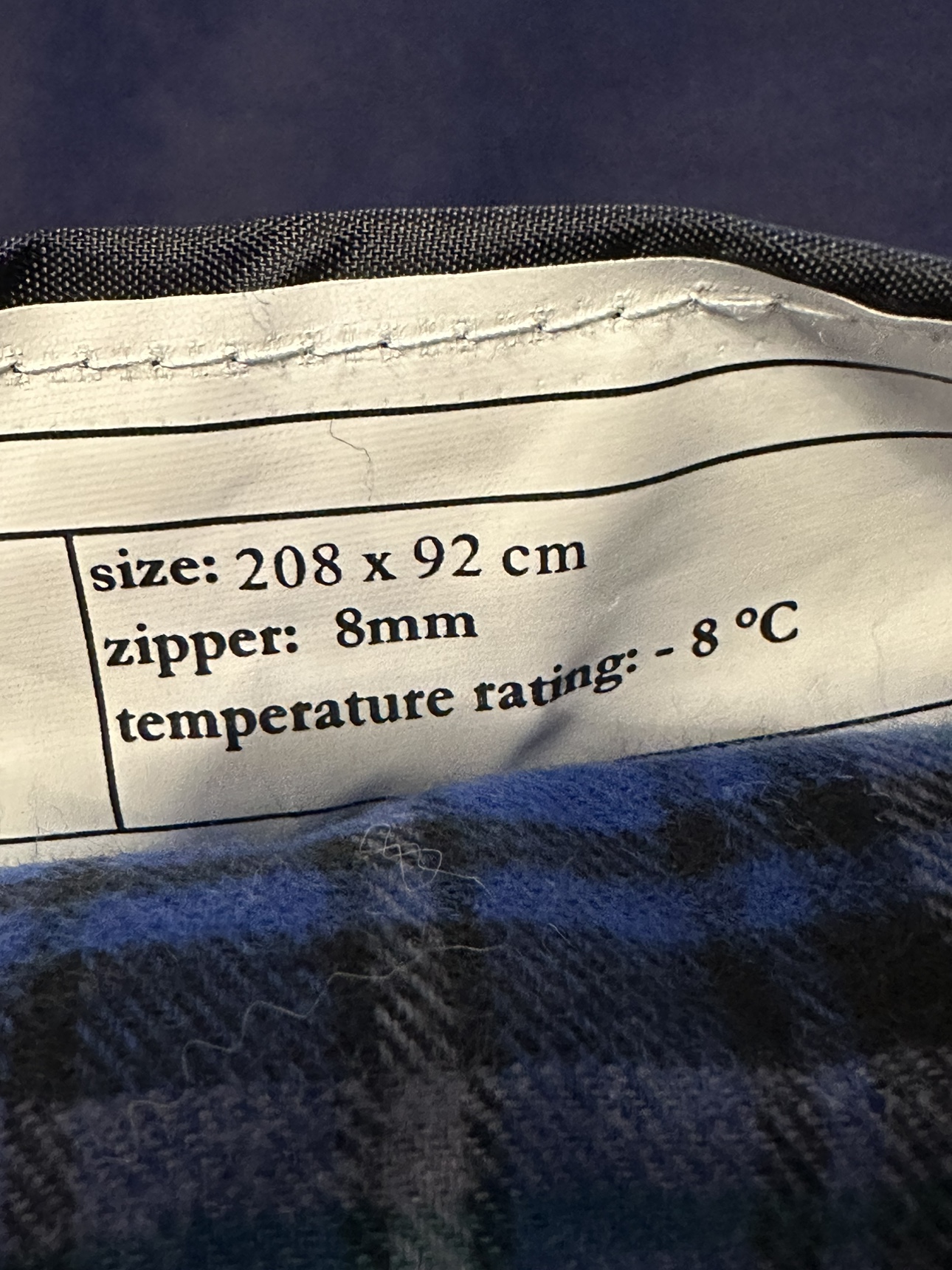 Camper 3 Navy Blue Sleeping Bag with Carrying Bag - photo 4