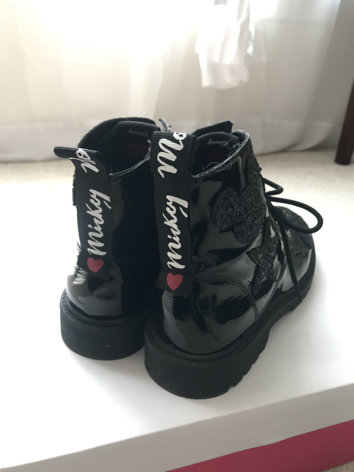 Zara x Mickey patent boot, sz 37 ⚽️ image indicator(4)
