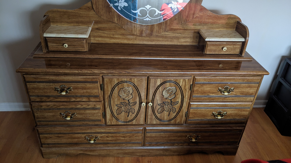 Gold Roses Bedroom Set (or Separate) image indicator(2)